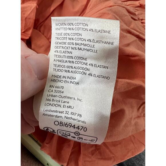 Anthropologie Maeve Ruffled Bubble cropped tank women's small - Picture 5 of 5